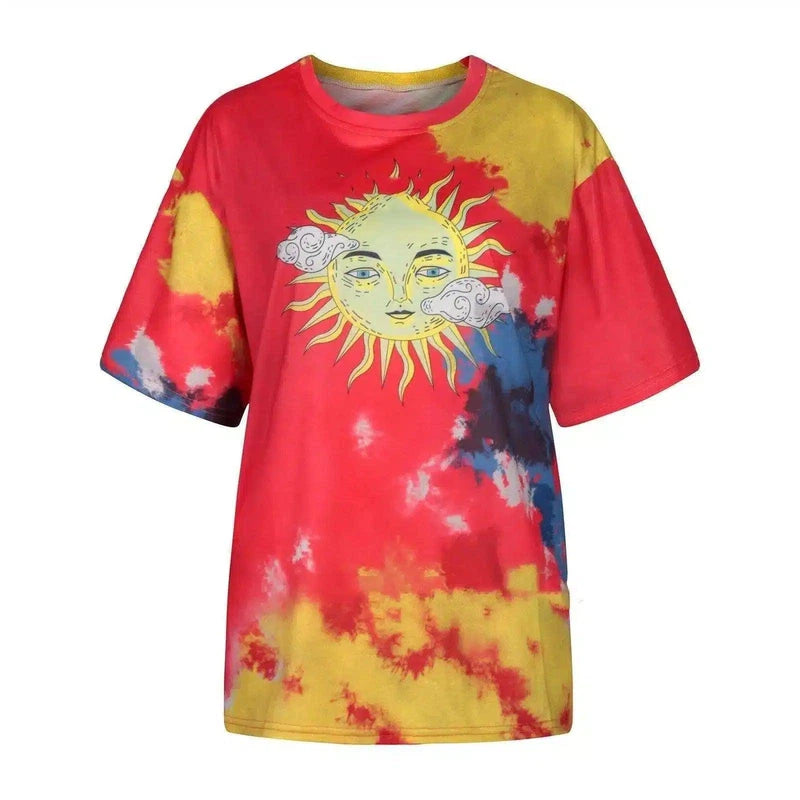 LOVEMI - Lovemi - Independent Station Plus Size Loose Tie-dye