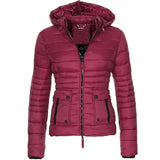 LOVEMI - Lovemi - Jackets for Women Winter Red Coat Motorcycle