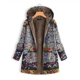 LOVEMI - Lovemi - Mid-length printed padded coat