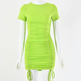 Mini Party Dress-Green-10