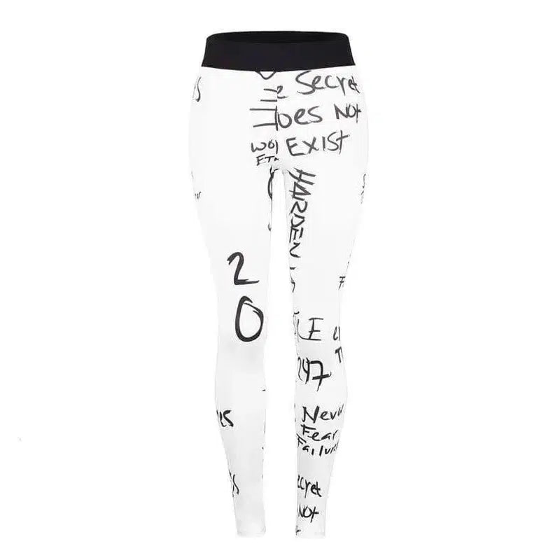 No Days Off! High waisted leggings-White-5