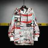 LOVEMI - Lovemi - Oversized Spring Printed Hoodie For Men