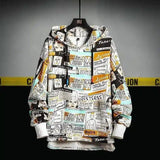 LOVEMI - Lovemi - Oversized Spring Printed Hoodie For Men