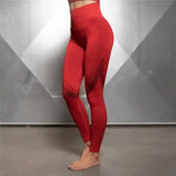 Quick dry workout pants-Red-2