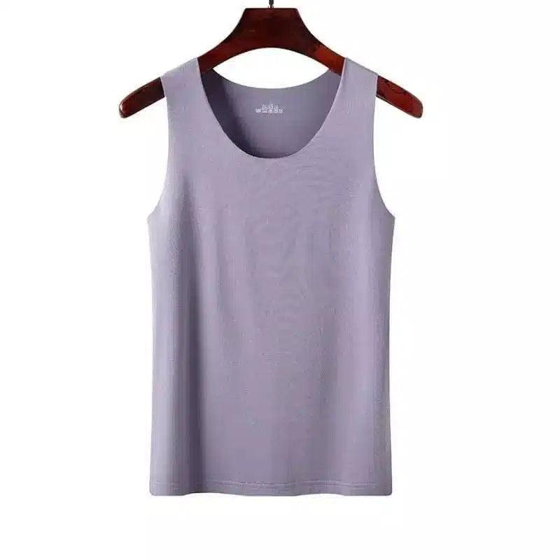 Women's Sleeveless Casual Tank Top-Grey-3