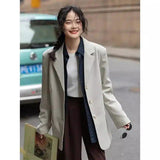 LOVEMI - Lovemi - Senior Sense Gray Casual Suit Jacket Women