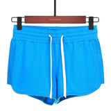 Sports shorts hot pants-Lakeblue-28