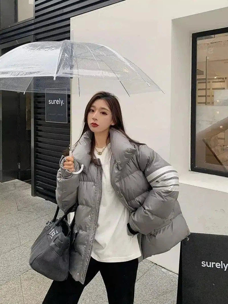 Clear Dome Umbrella with Easy Grip Handle-1