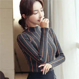 LOVEMI - Lovemi - Striped slim sweater