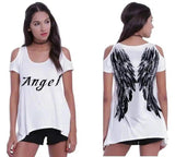 LOVEMI - Lovemi - Wing print strapless T-shirt