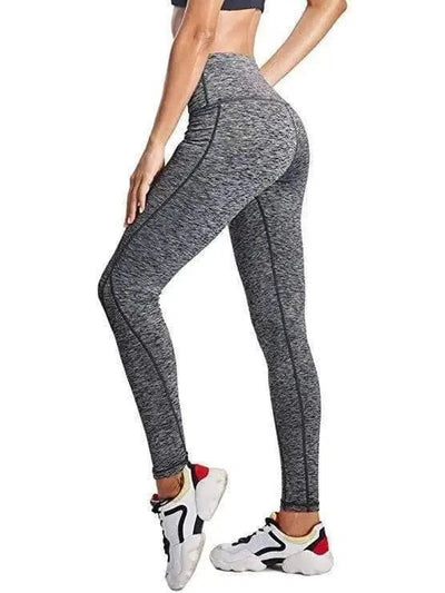 Women Pocket Casual Yoga Pants-Dark Grey-6