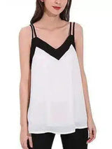 LOVEMI - Lovemi - XS-4XL Women Sexy Strap V Neck Backless Chiffon