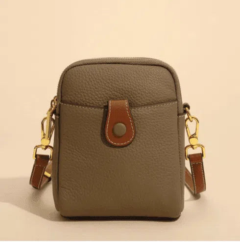 Lychee Pattern Mobile Phone Bag Small High Quality Leather Crossbody Bags For Women Wallet-8