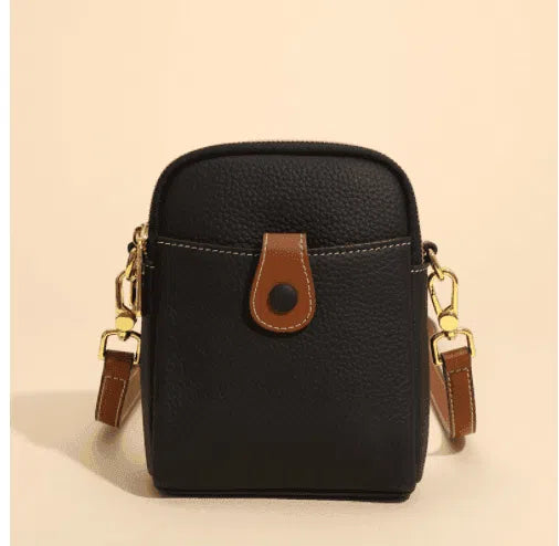 Lychee Pattern Mobile Phone Bag Small High Quality Leather Crossbody Bags For Women Wallet-9