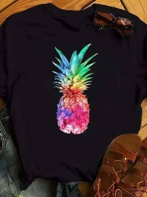 Maycaur Pineapple Casual Tee-bt7958-hs-1