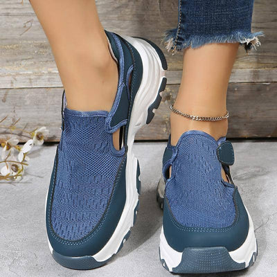 Sport Shoes Women Fashion Outdoor Flat Heel Round Toe Preppy Running Shoes-8