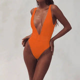 Neon Splash Belted Monokini-orange-5