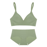 New Seamless Outer Expansion Underwear Women Show Waist Thin-Green-5