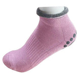 Non-slip yoga socks, silicone granules, yoga socks, floor-Pink-8