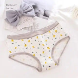 Panties for women cotton lattice letters print underwear-Fullofsmallleaves-3