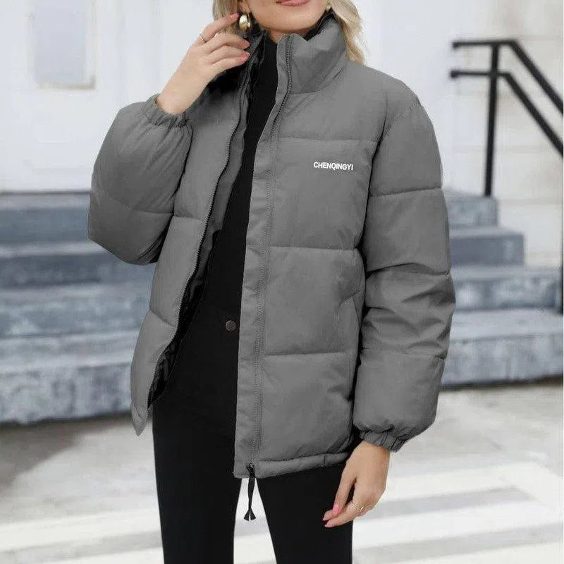 Plus Size Women's Thermal Cotton-padded Coat-2