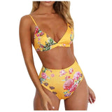 Popular Swimsuit Leopard Print Snake Print High Waist-E-1