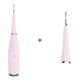 Portable Electric Dental Scaler Tooth Calculus Remover-Pinkwithheadset-12