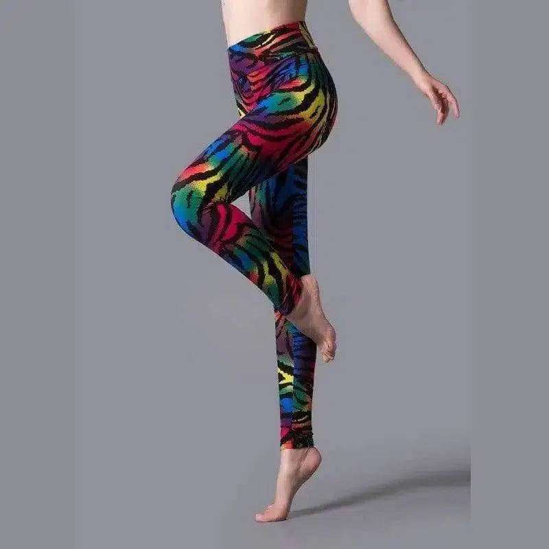 Printed yoga leggings-1