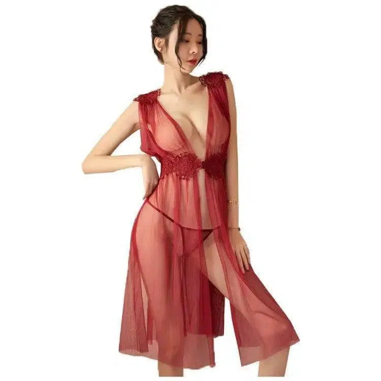 Elegant Sleepwear-Red-3