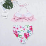 Fashion Multicolor Split Bikini Swimsuit-6