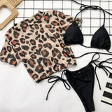 flame print strappy bikini-BlackB-8