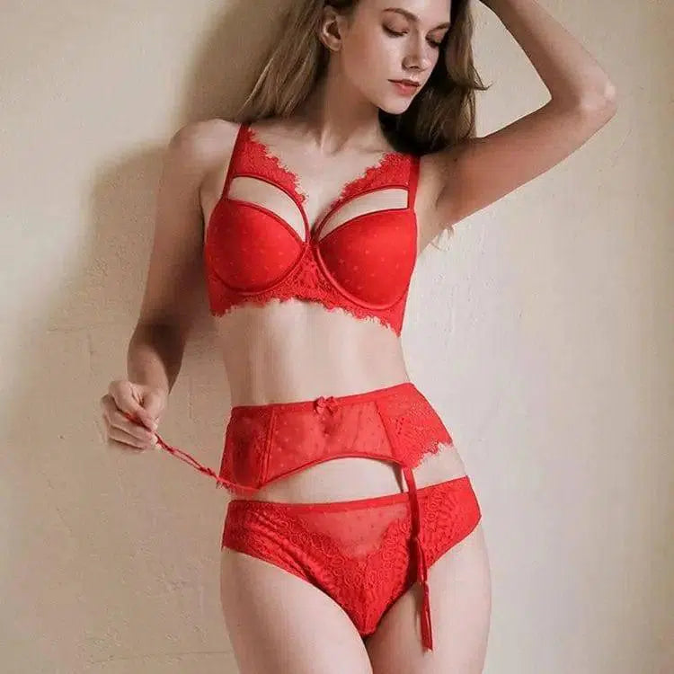 lingerie set-Red-5