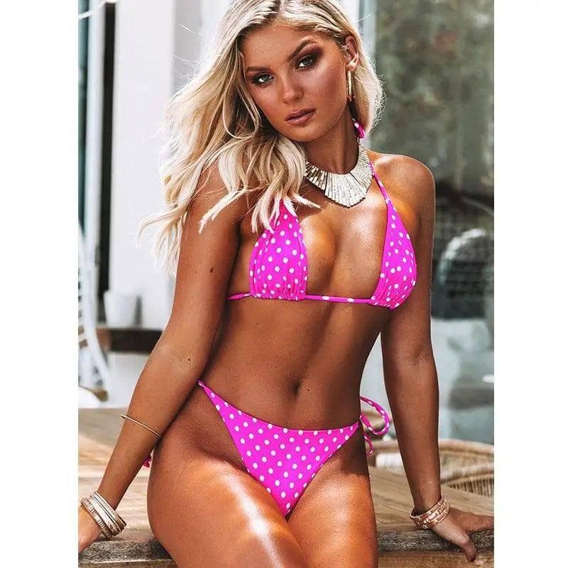 Sexy Womens Bikinis, Micro Push Up Style Bikini Set-D-2