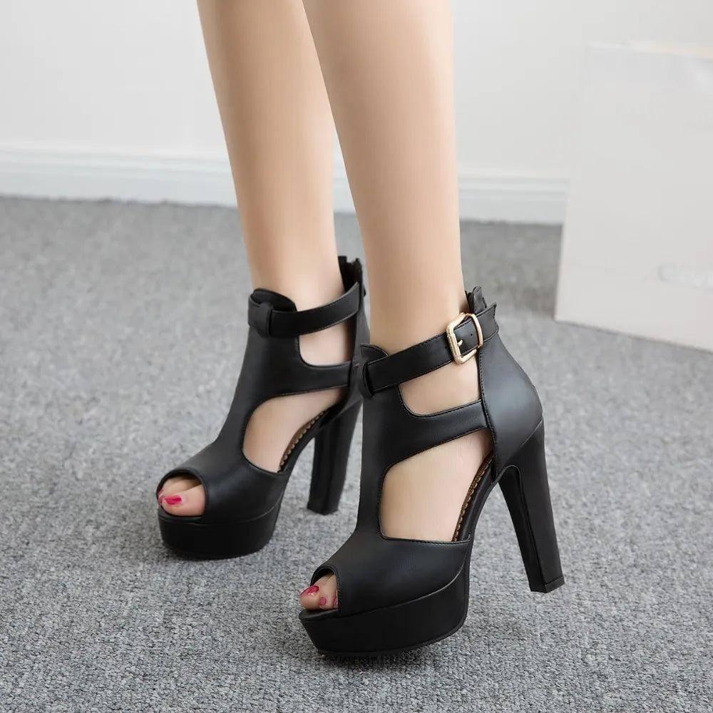 Stylish Black Platform Heels for a Chic Look-1