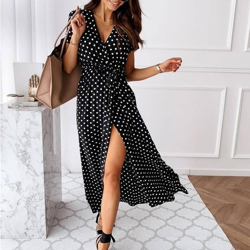 Summer Sexy Polka Dot Casual Dresses-2