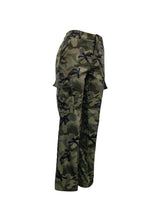 LW Plus Size Camo Print Side Pocket Cargo Pants camouflage Mid Waist Casual women Camo Pants Regular leisure lady Pants-6