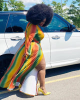 Vibrant Maxi Dress Styles & Afro Hair Inspiration-2