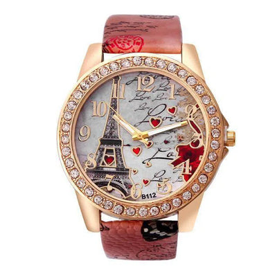 New Vintage Paris Eiffel Tower Women's Quartz Watch Women Girls Ladies Students Casual Wristwatch Relojes-7