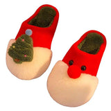 Winter Plush Slippers Christmas Cute Santa Claus And-8