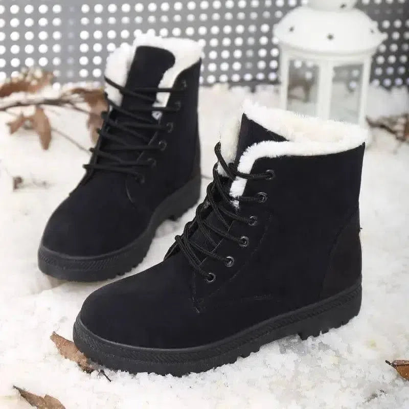 Winter Snow Boots With Warm Plush Ankle Boots For Women-7