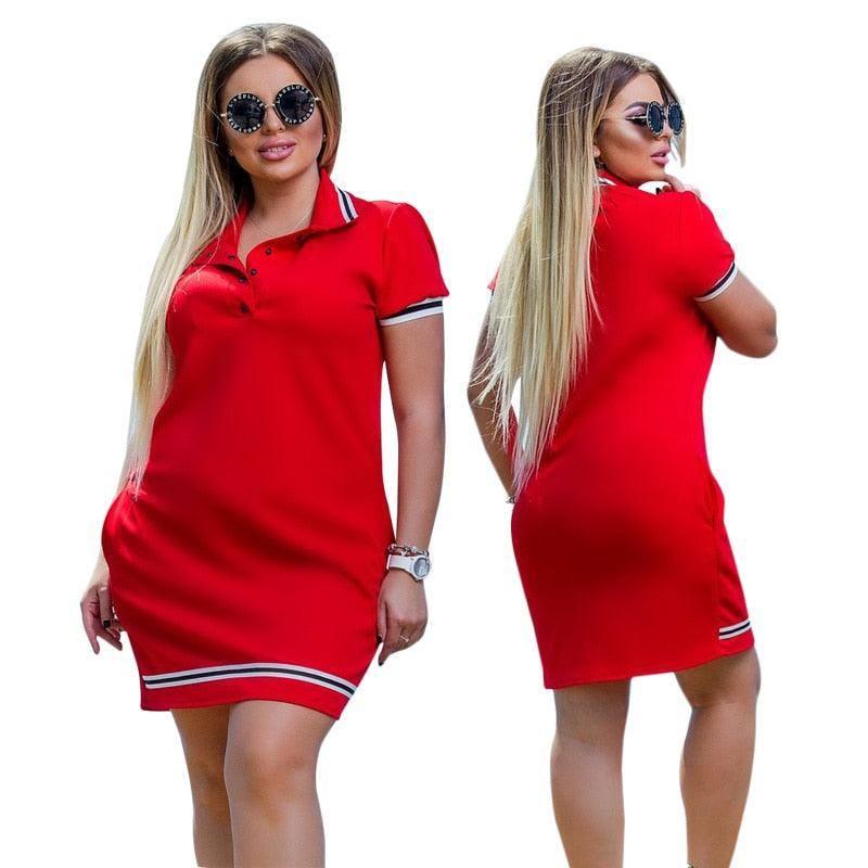 Stylish Women Polo Dress in 6XL Size-1