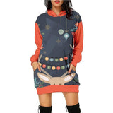 Women's Fashion Casual Printing Christmas Holiday Party-SWY090214-14