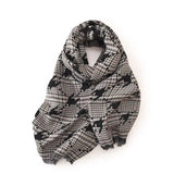 Women's Fashion Printed Houndstooth Warm Scarf-2