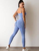 Chic Blue Unitard Jumpsuit for Women-9