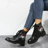 Workwear Boots Large Print Women's High Top Halloween-7