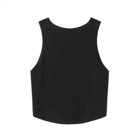 Yes Daddy Sleeveless Crop Top for Women-2