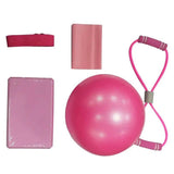 Yoga 5 pieces of training equipment-Pink-18