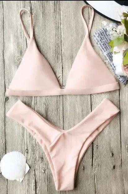 Chic Olive Triangle Bikini Set for Women - Swimwear Essentials-S-7