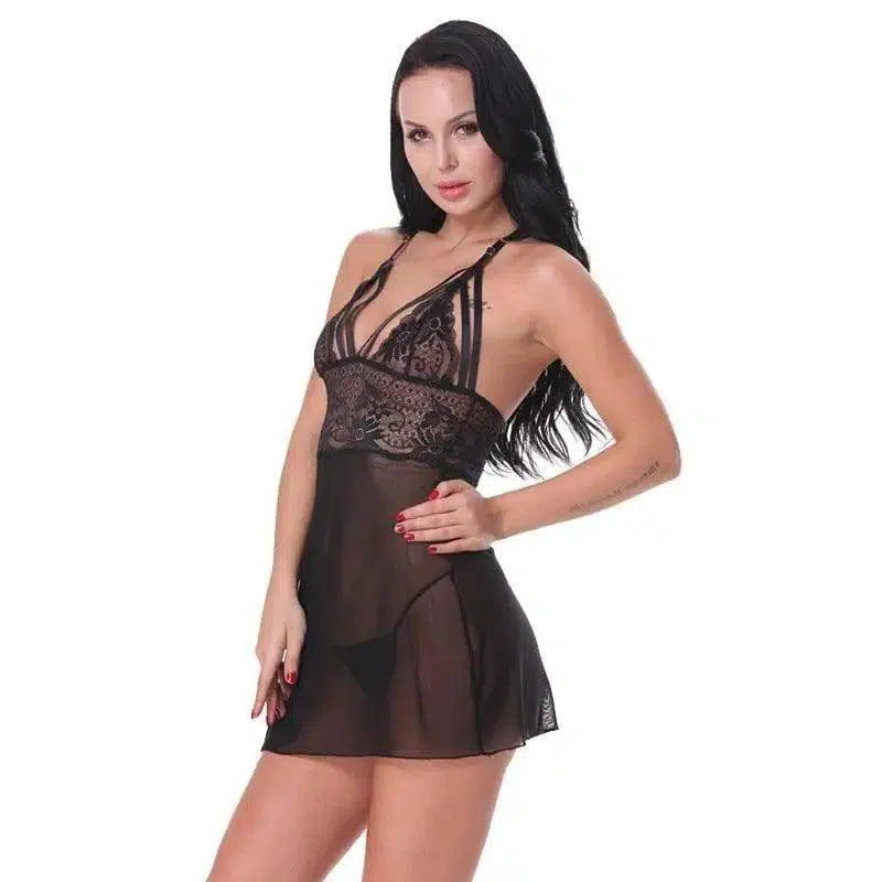 Women's sexy lingerie-Black-2